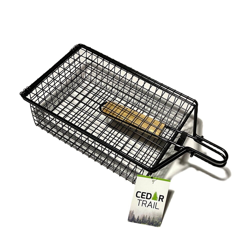 Cedar Trail-Nonstick Deep Grill Basket